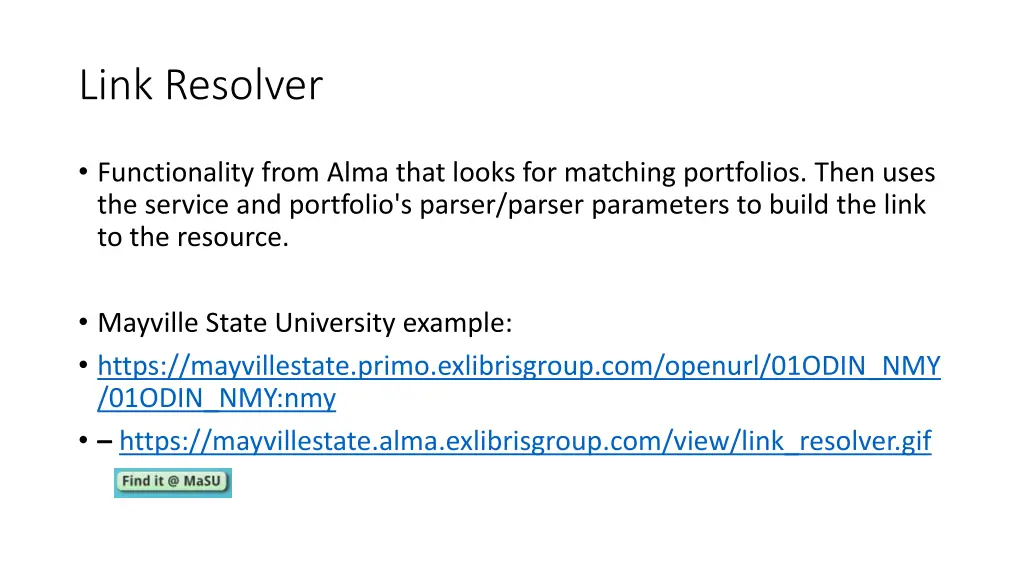 link resolver