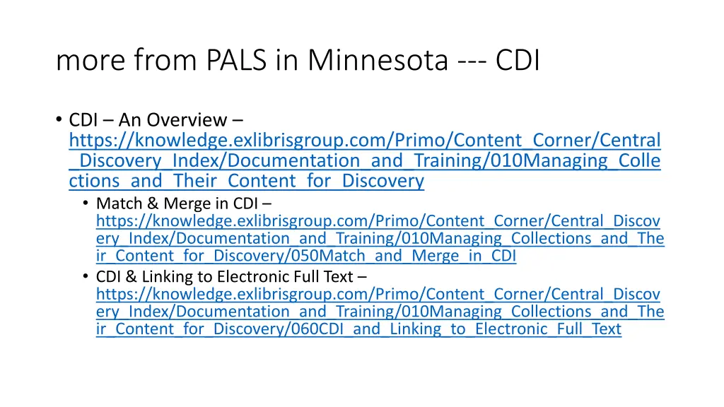 more from pals in minnesota cdi