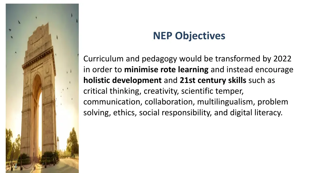 nep objectives