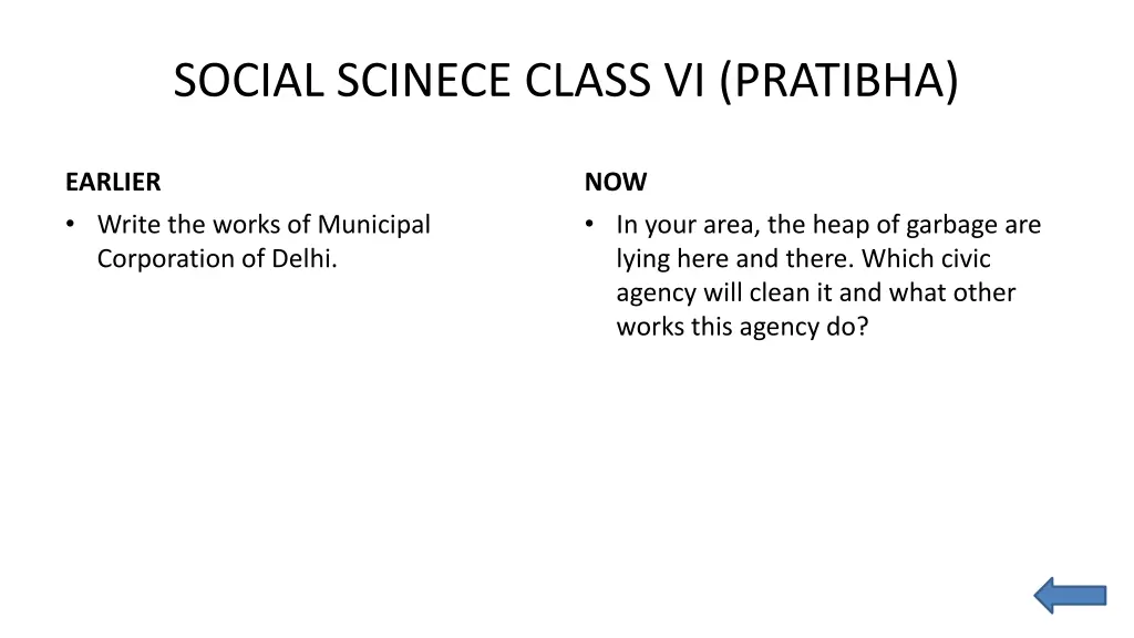 social scinece class vi pratibha