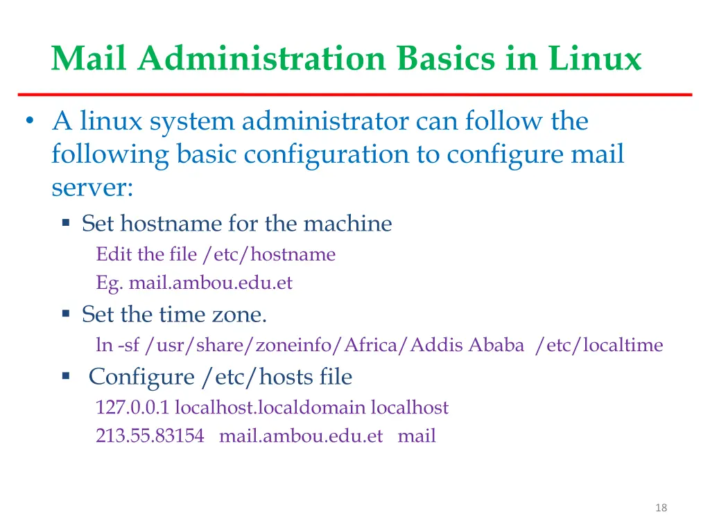 mail administration basics in linux