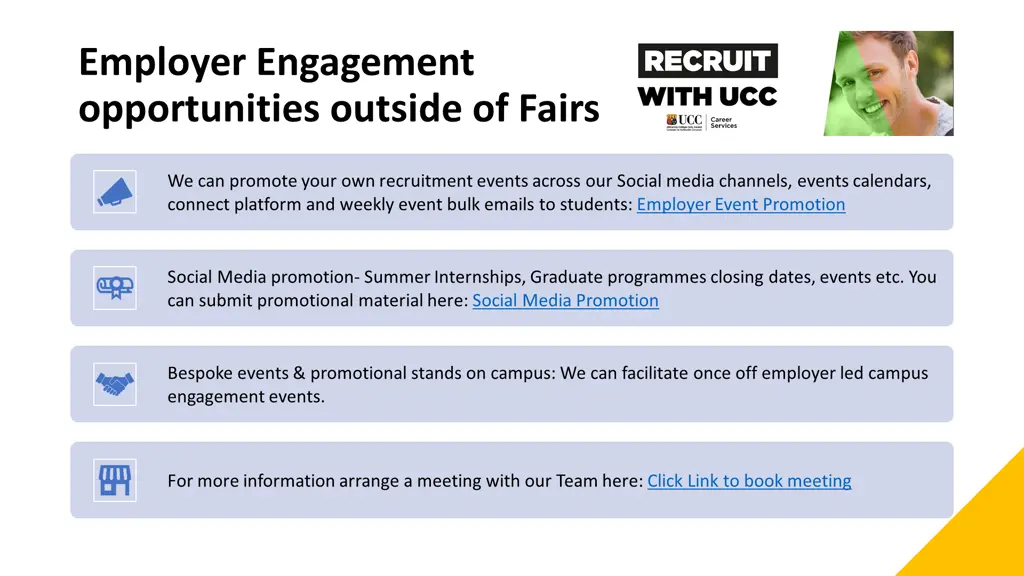 employer engagement opportunities outside of fairs