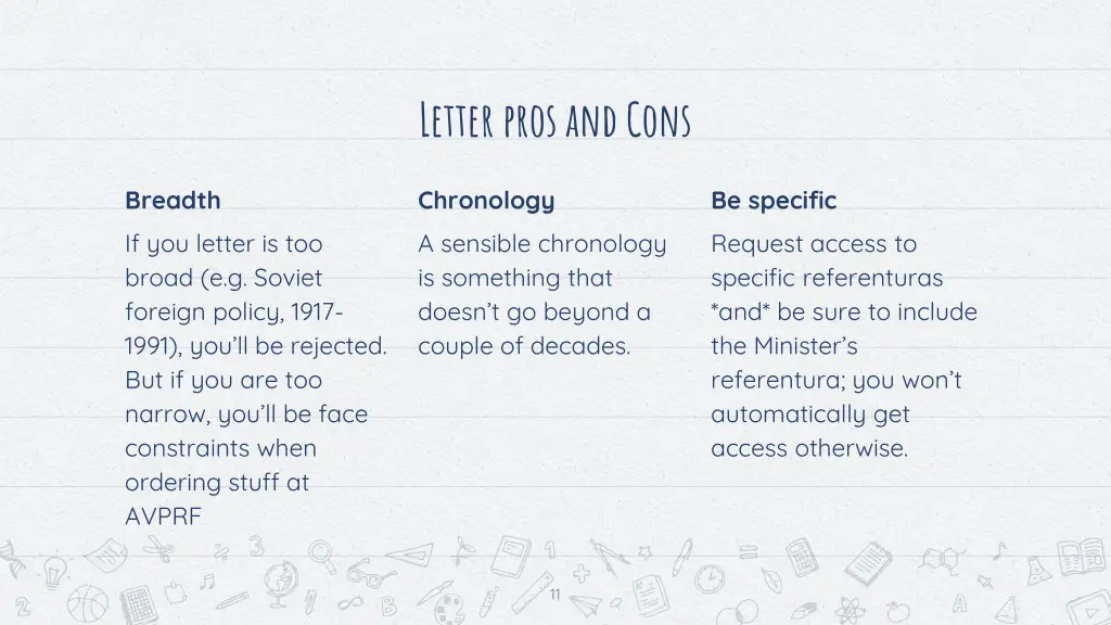 letter pros and cons