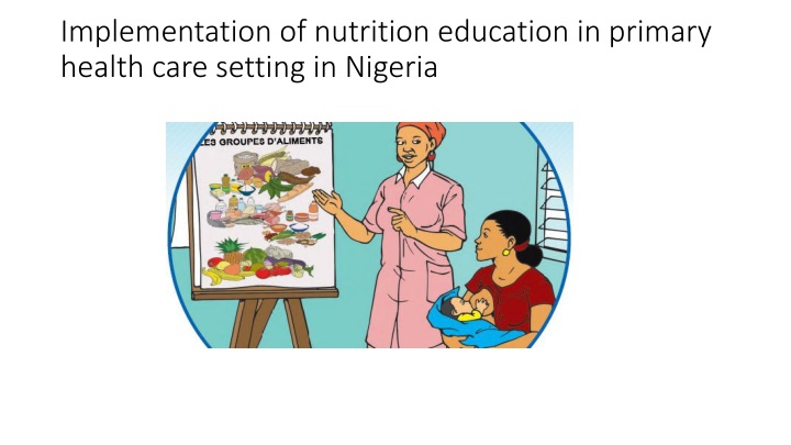 implementation of nutrition education in primary