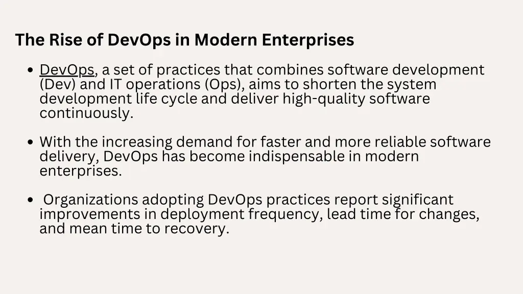 the rise of devops in modern enterprises