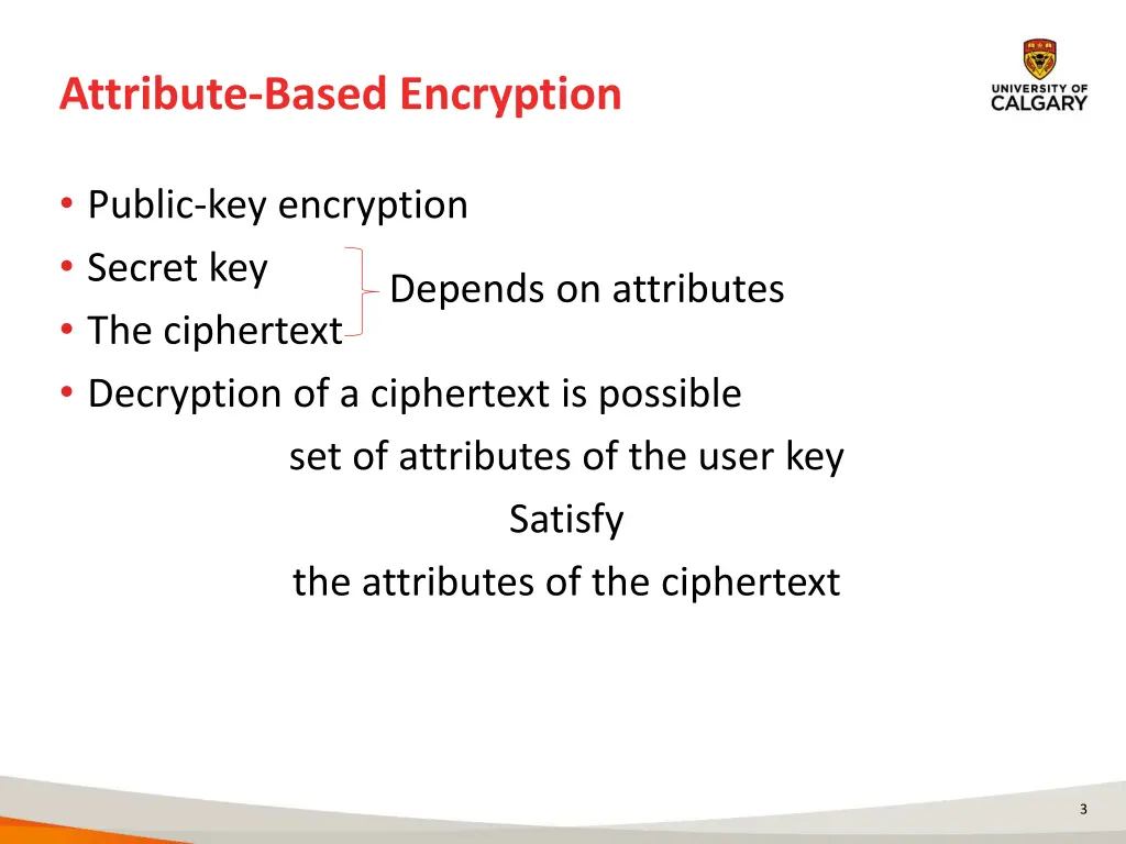 attribute based encryption