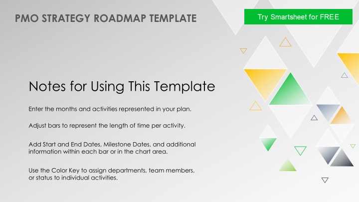 pmo strategy roadmap template