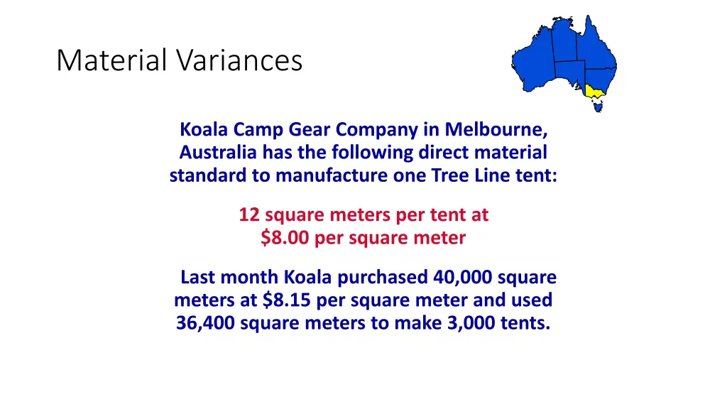 material variances 1