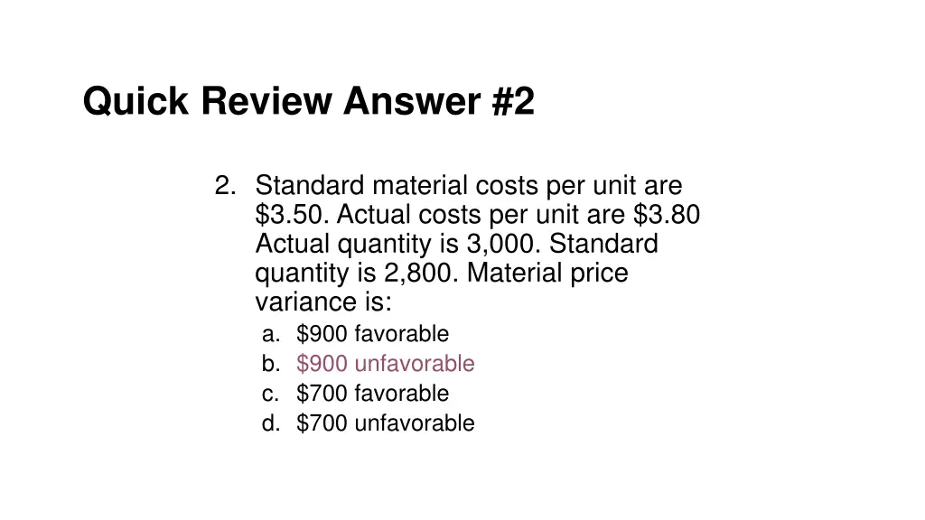 quick review answer 2