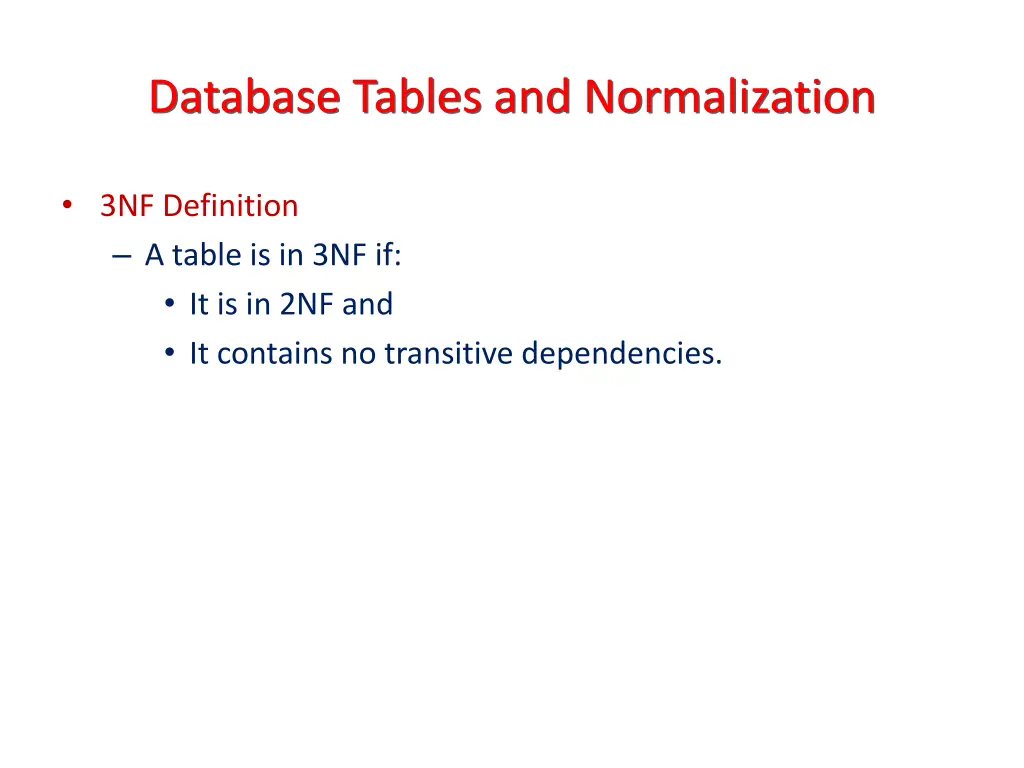 database tables and normalization 5