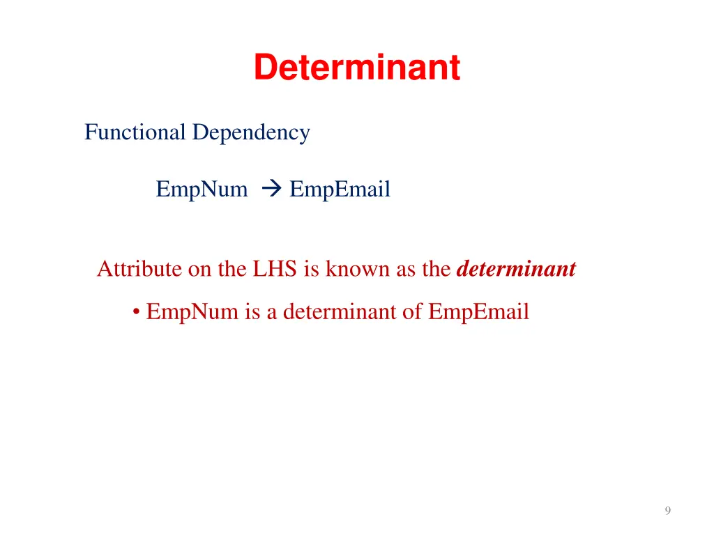 determinant