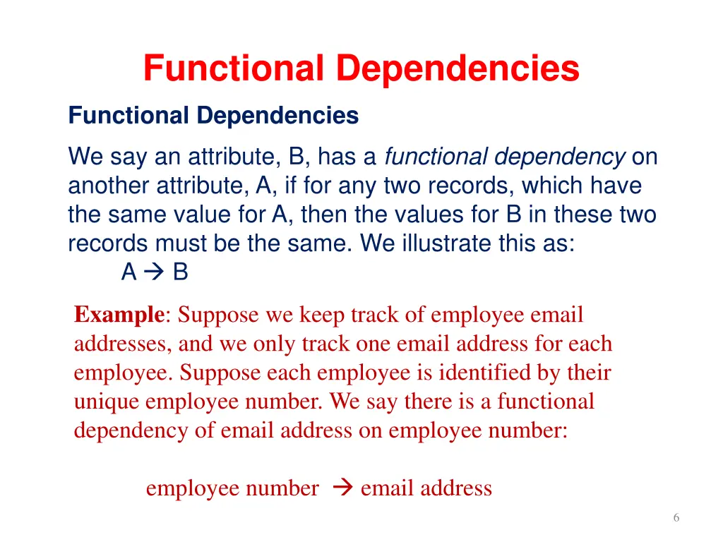 functional dependencies functional dependencies