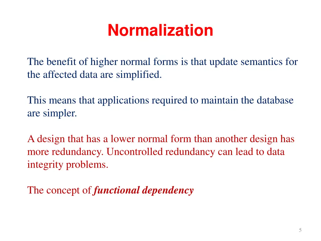 normalization 3