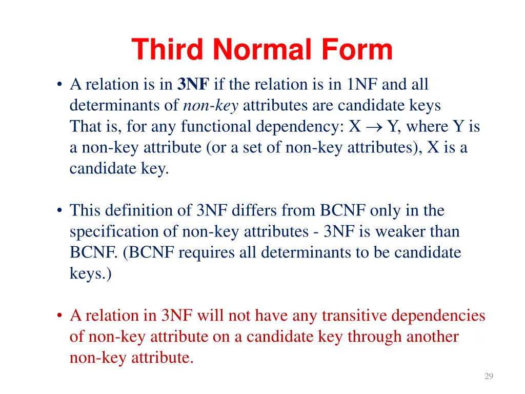 third normal form a relation