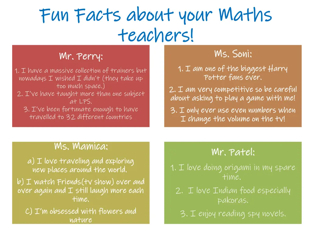 fun facts about your maths fun facts about your 2