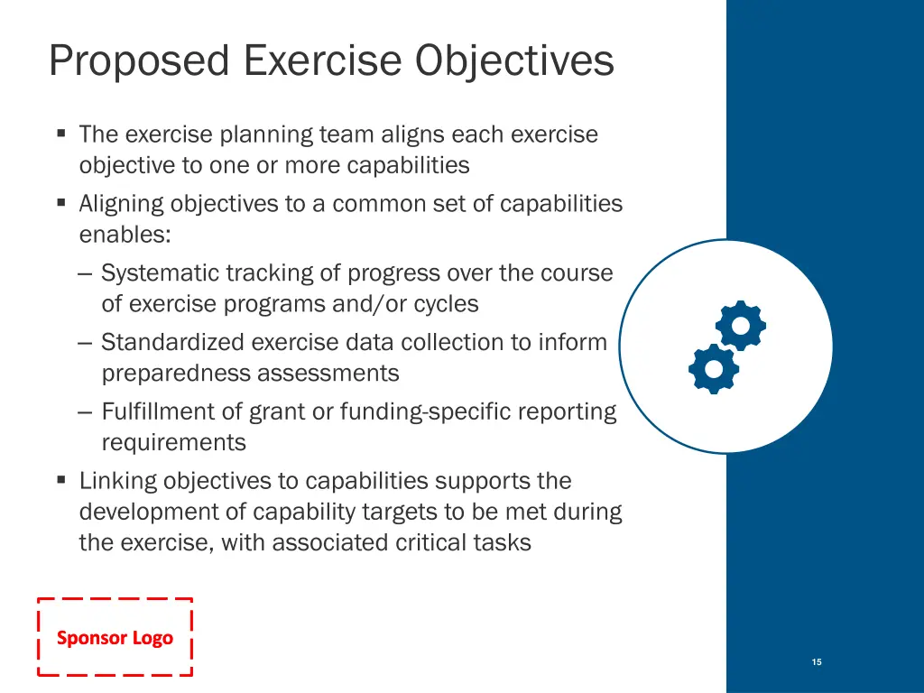 proposed exercise objectives 1