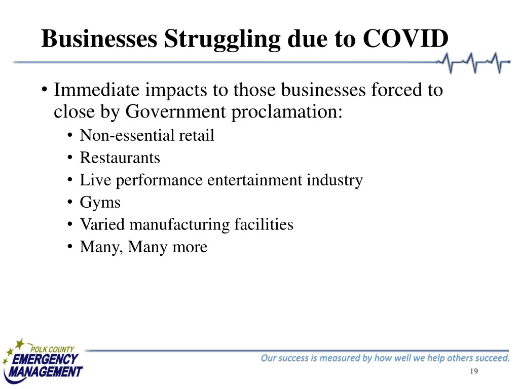 businesses struggling due to covid