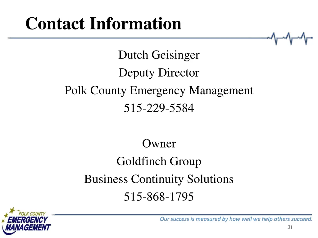 contact information