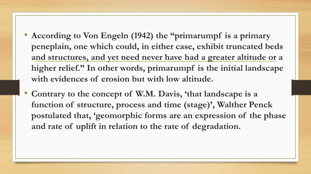 according to von engeln 1942 the primarumpf