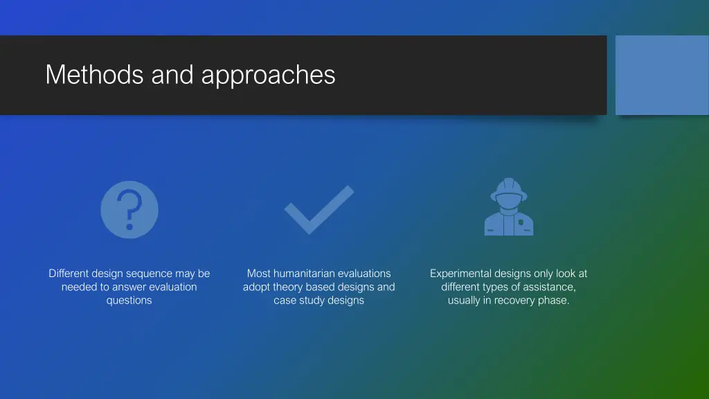 methods and approaches