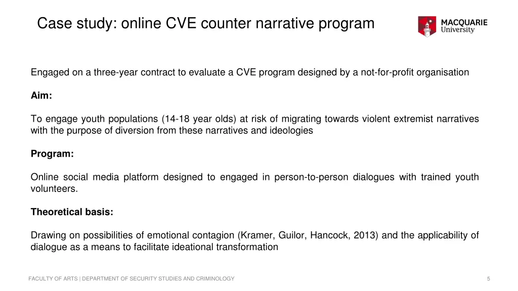 case study online cve counter narrative program