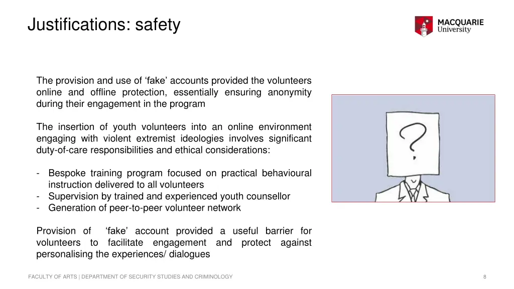 justifications safety