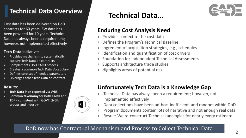 technical data overview