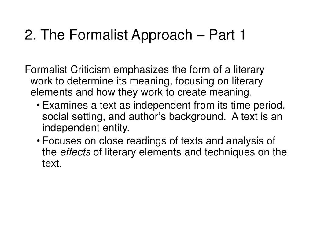 2 the formalist approach part 1