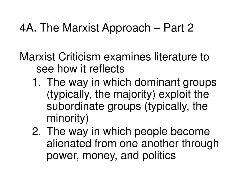 4a the marxist approach part 2