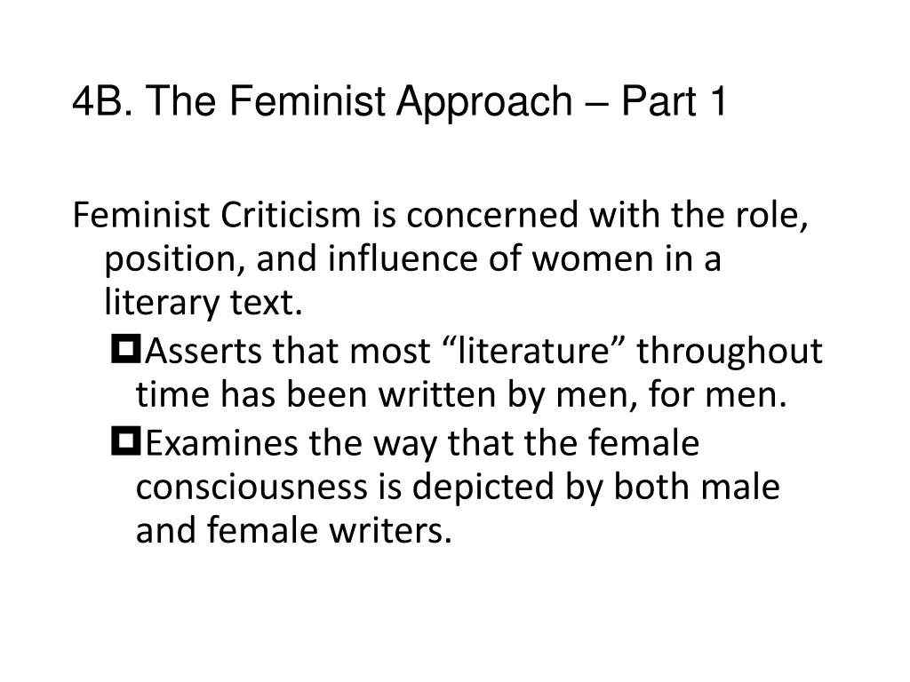 4b the feminist approach part 1