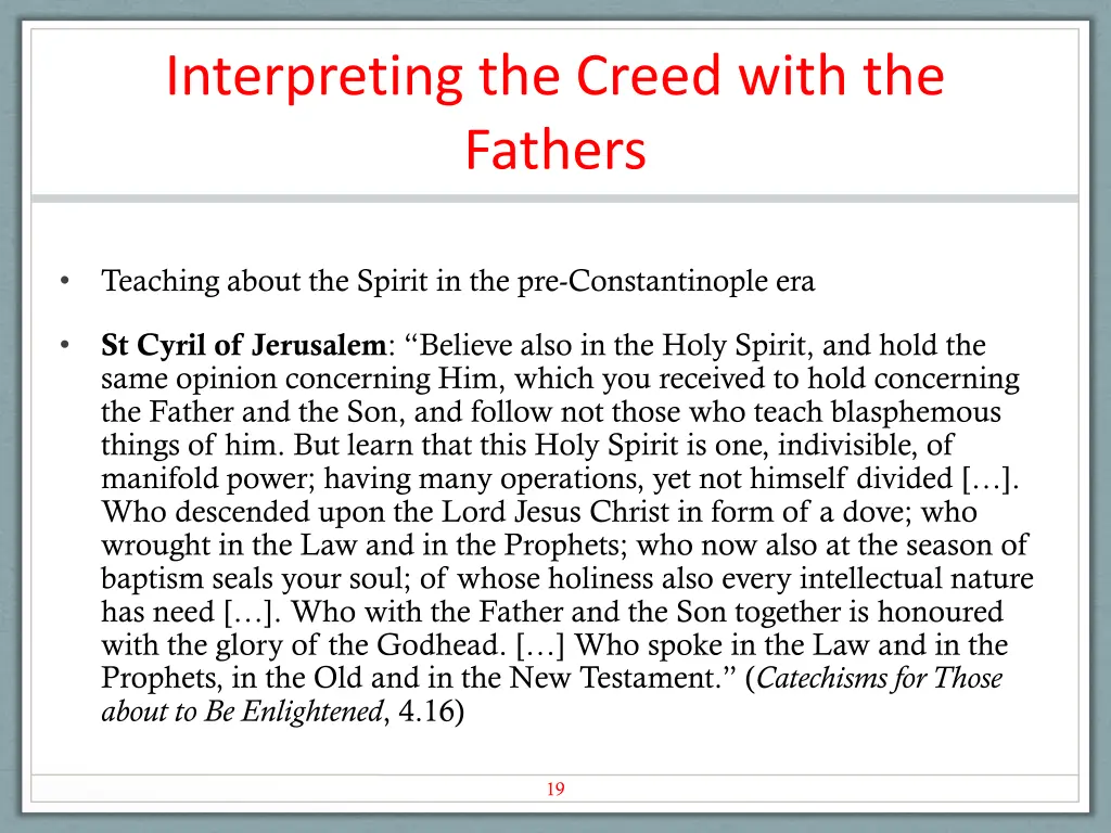 interpreting the creed with the fathers 2