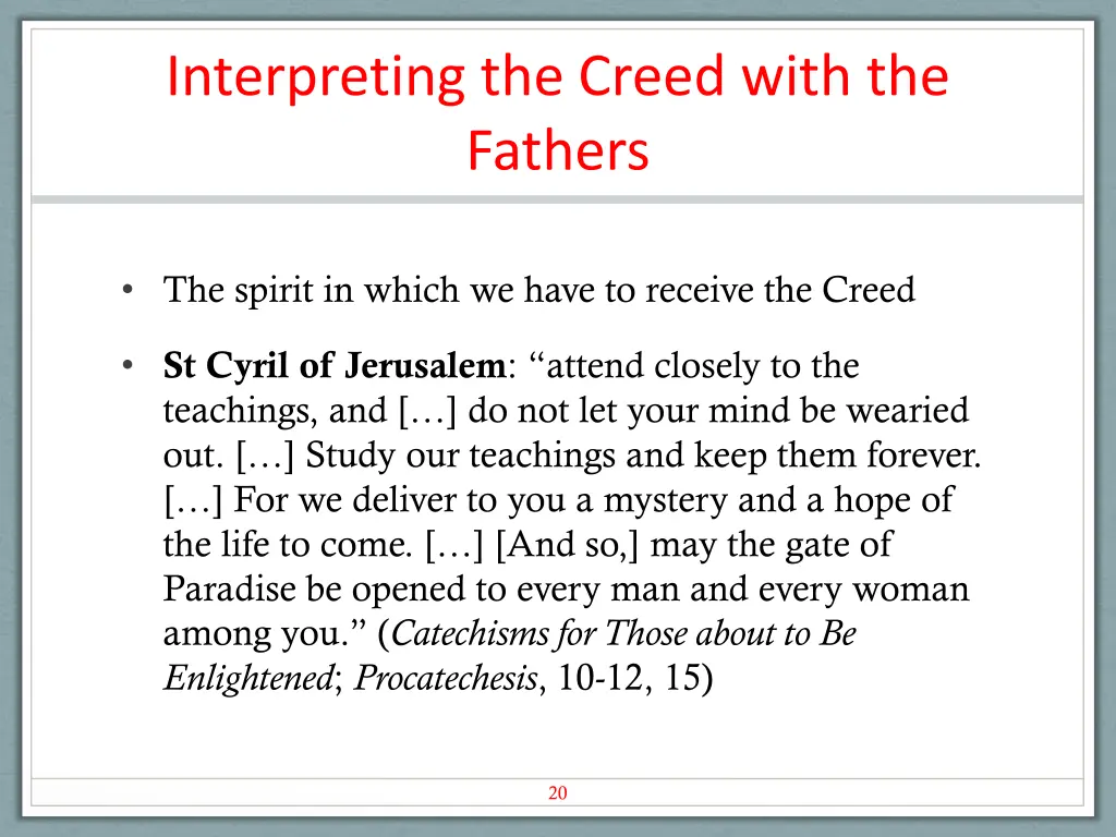 interpreting the creed with the fathers 3