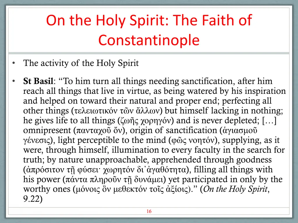 on the holy spirit the faith of constantinople 4