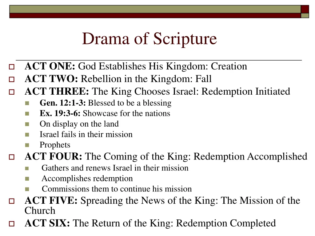 drama of scripture