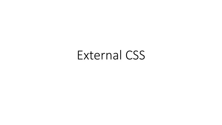 external css