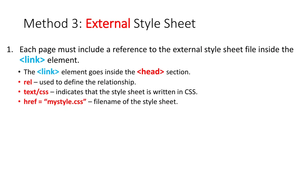 method 3 external