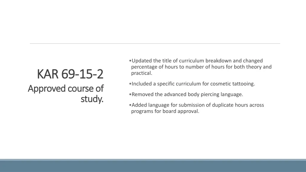 updated the title of curriculum breakdown