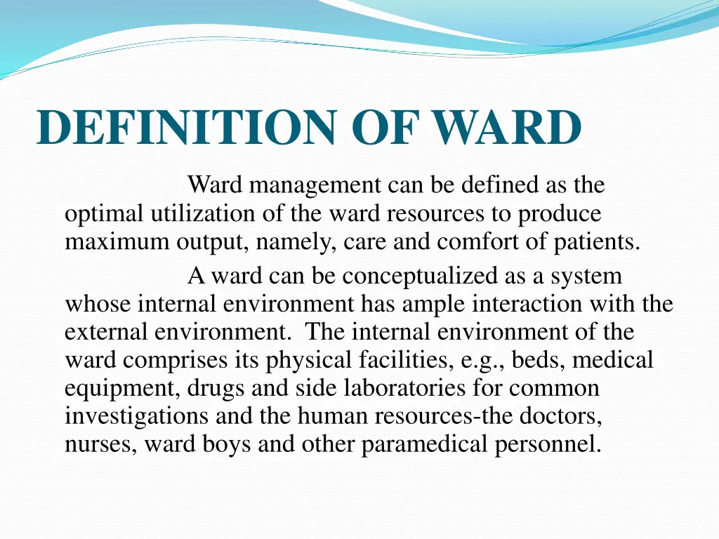 definition of ward