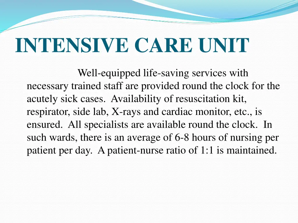 intensive care unit 1