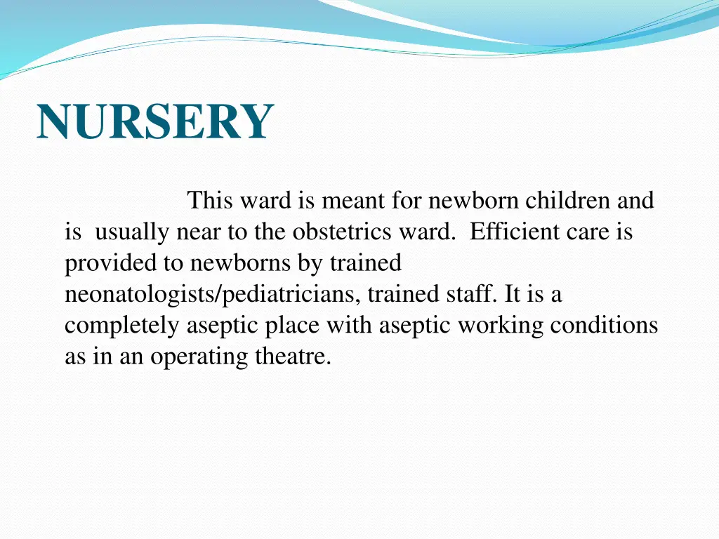 nursery