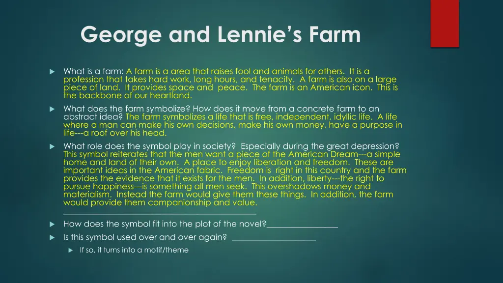 george and lennie s farm