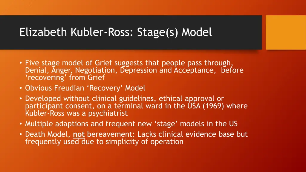 elizabeth kubler ross stage s model