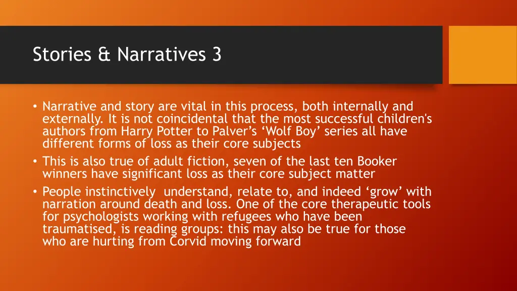 stories narratives 3