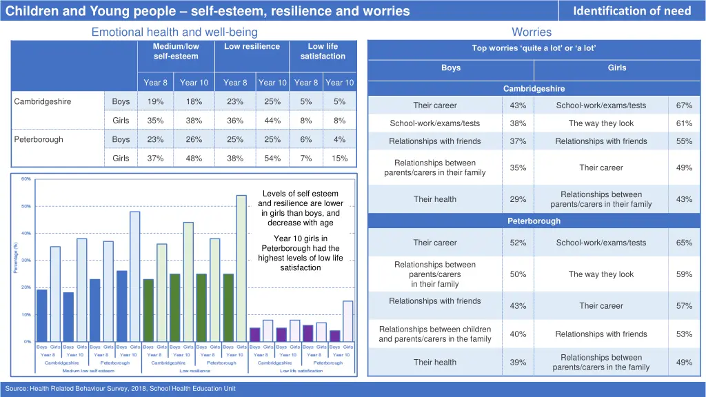 children and young people self esteem resilience