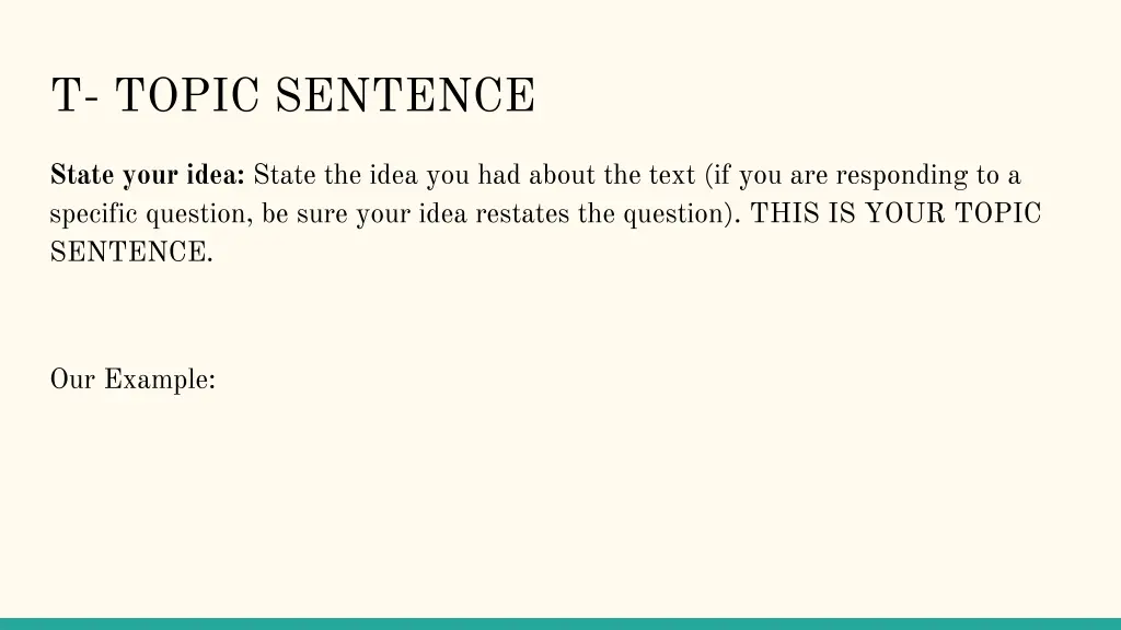 t topic sentence 3