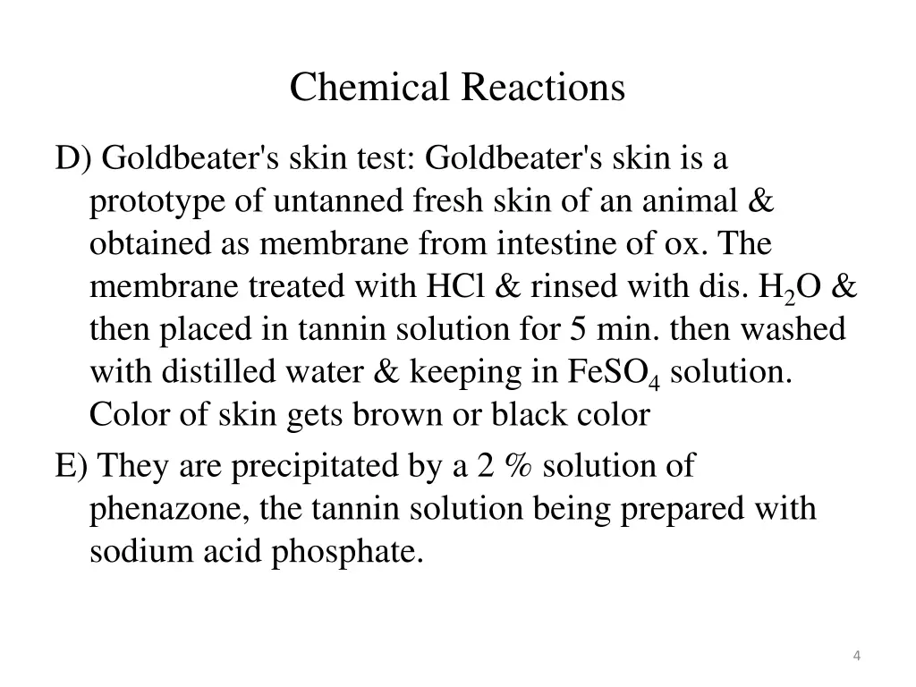 chemical reactions