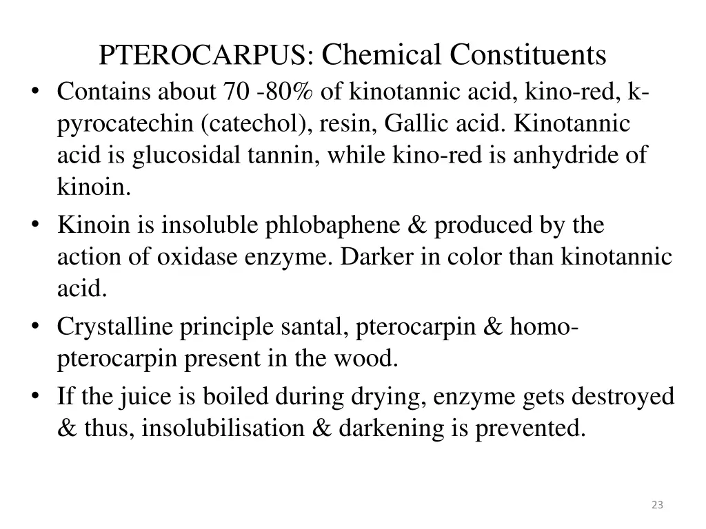 pterocarpus chemical constituents contains about