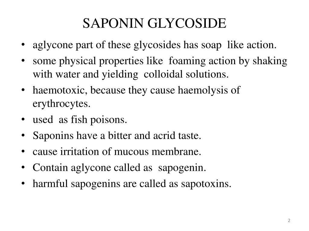 saponin glycoside