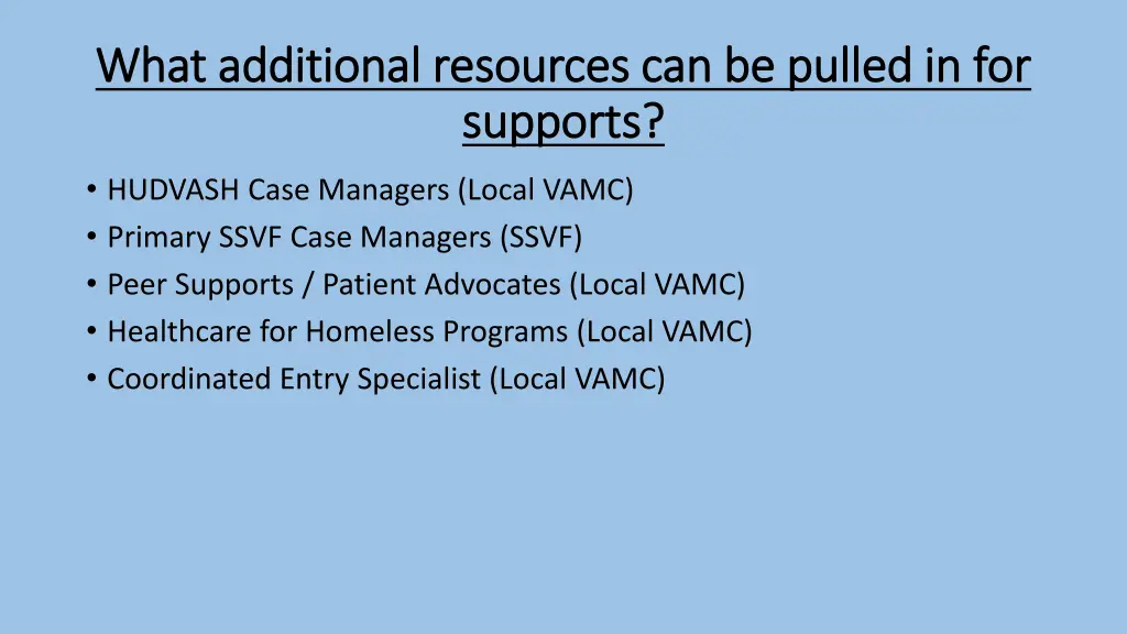 what additional resources can be pulled