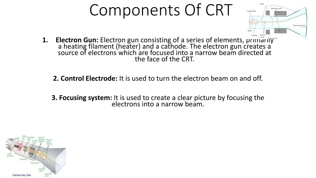 components of crt